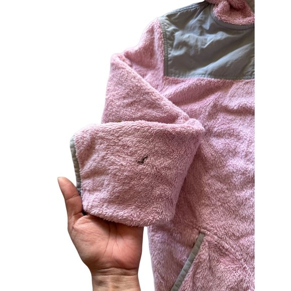 THE NORTH FACE GIRLS SIZE LARGE PINK FULL‎ ZIP SWEATER | A2 - Picture 4 of 6
